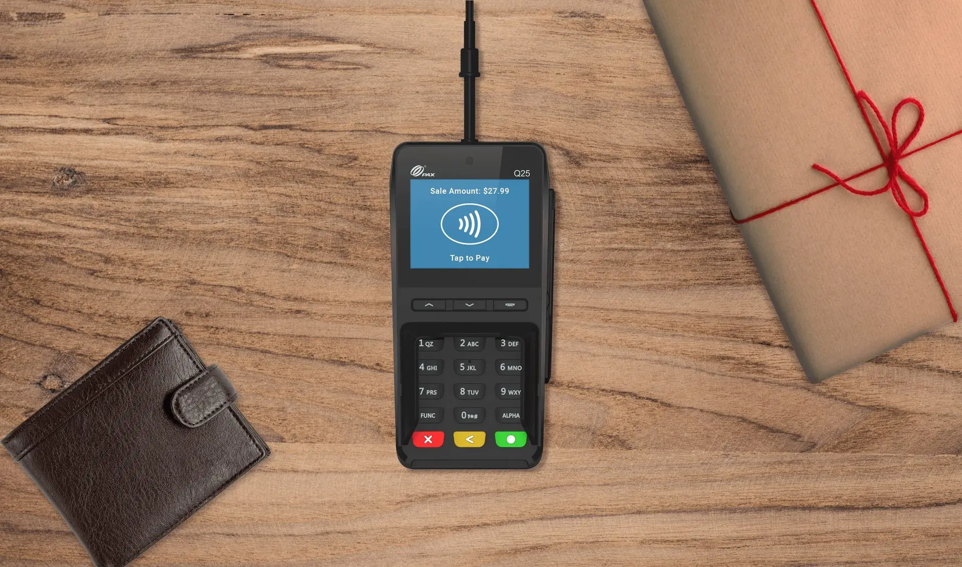 Illustration de PINpad PAX Q25 Noir sur les conformités de paiement