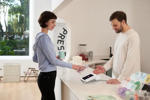 Mise en situation terminal PAX A8500