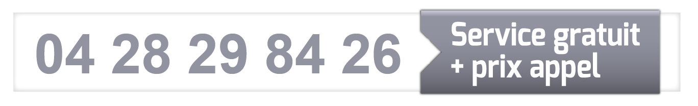 Service par téléphone au 04 28 29 84 26