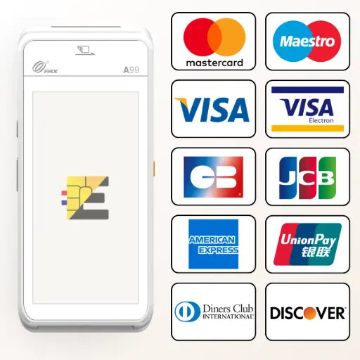 tpe pax a99 les cartes de paiement compatibles