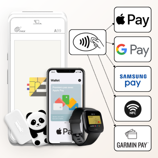 tpe pax a99 les moyens de paiement sans contact compatibles