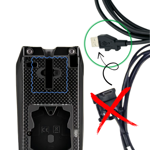 Ingenico Desk 1600 : Nouvelle connectique USB robuste avec fixation par clapet sécurisée.