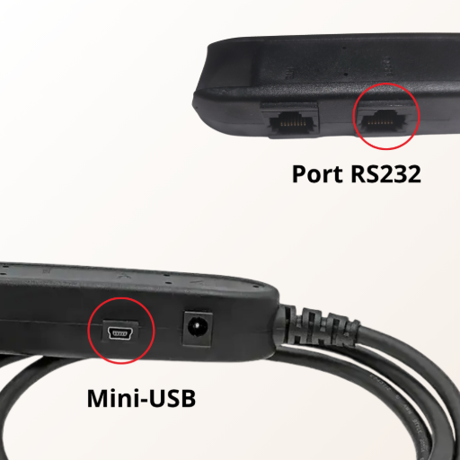 dongle pour p400 port rs232 et port mini-usb