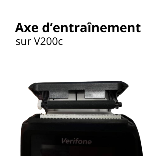 le rôle de l'axe entraînement papier