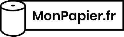 MonPapier.fr : Votre spécialiste français du papier TPE, basé à Etival-Clairefontaine. Logo MonPapier.fr – Spécialiste français du papier thermique pour TPE, société basée à Etival-Clairefontaine