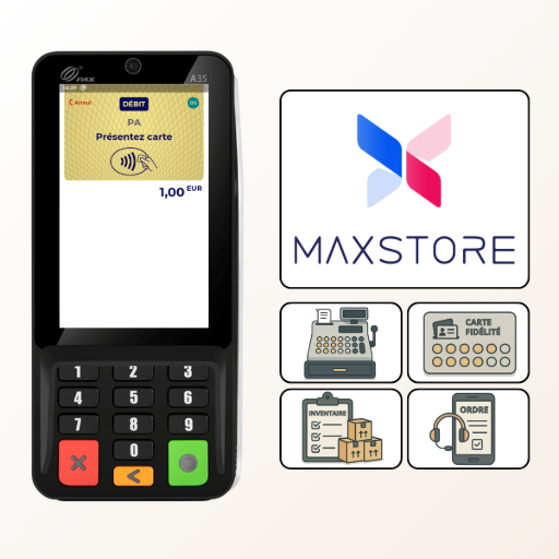 pinpad pax a35 ecosystème d'applications maxstore