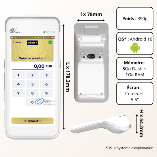 tpe pax a920 pro caractéristiques techniques