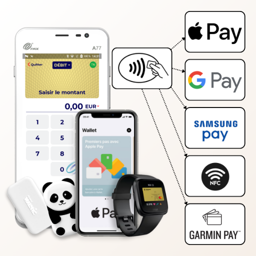 tpe pax a77 paiement sans contact compatibles