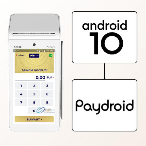 tpe pax a8500 système d'exploitation android 10 paydroid