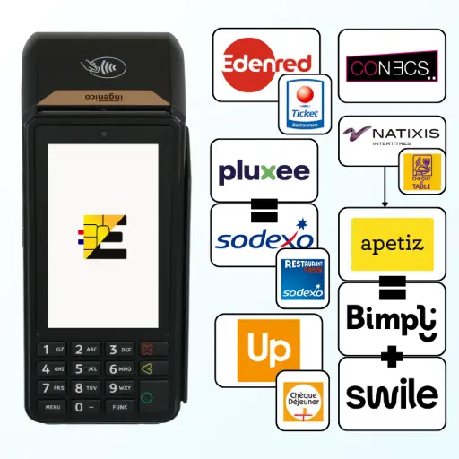 tpe ingenico dx6000 titres restaurant