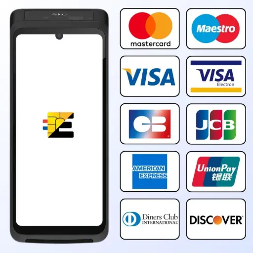 TPE Castles S1F4 Pro acceptant Visa, Mastercard, CB, JCB, AmEx, UnionPay et Maestro