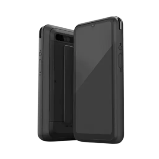 Terminal mobile Castles S1E4 Pro face avant et arrière, certifié IP65 et PCI PTS 7.x SRED