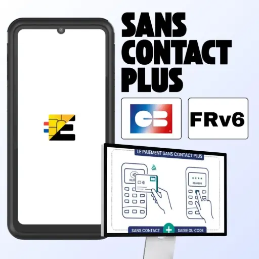 Fonctionnalité Sans Contact Plus sur TPE Castles S1E4 Pro avec application CastlePay FRv6