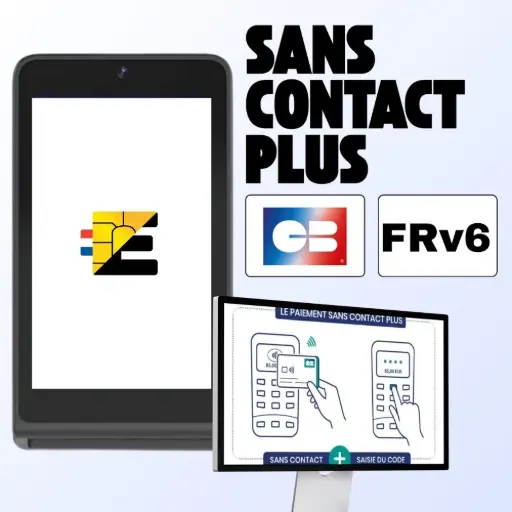 TPE Castles S1 MINI2 avec fonction Sans Contact Plus FRv6 : dépassez la limite de 50 euros sans contact