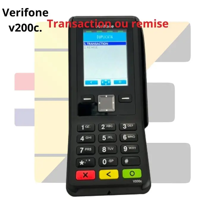 Verifone V200c Transaction ou Remise Duplicata