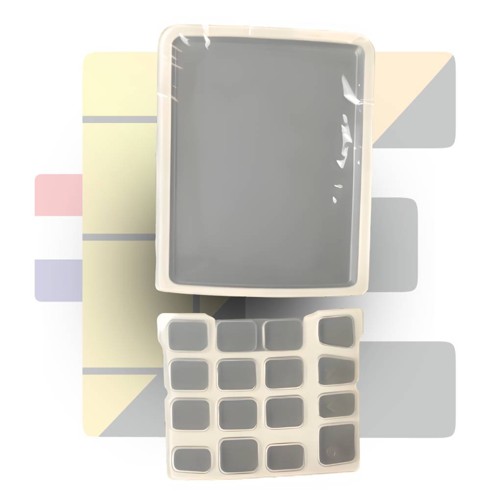 Protection clavier et écran élastomère antimicrobienne Desk 5000