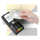 Verifone P200 lors d'un paiement Sans contact avec carte bancaire