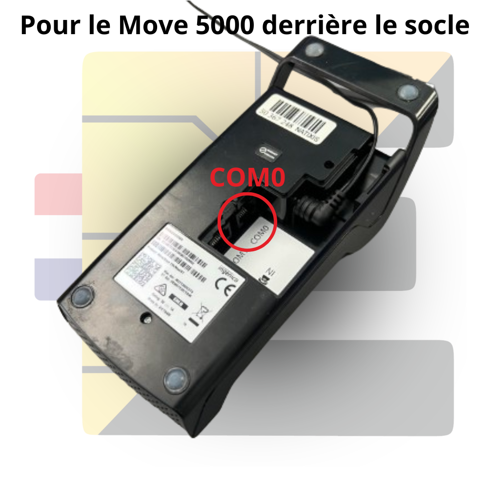 Câble Port COM Ingenico vers Caisse RS232 (DB9)
