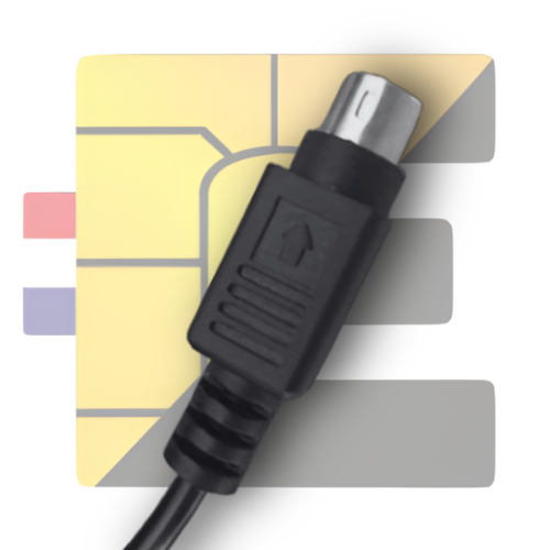 Connecteur de la prise d'alimentation pour éditeur de chèque Ingenico I2200