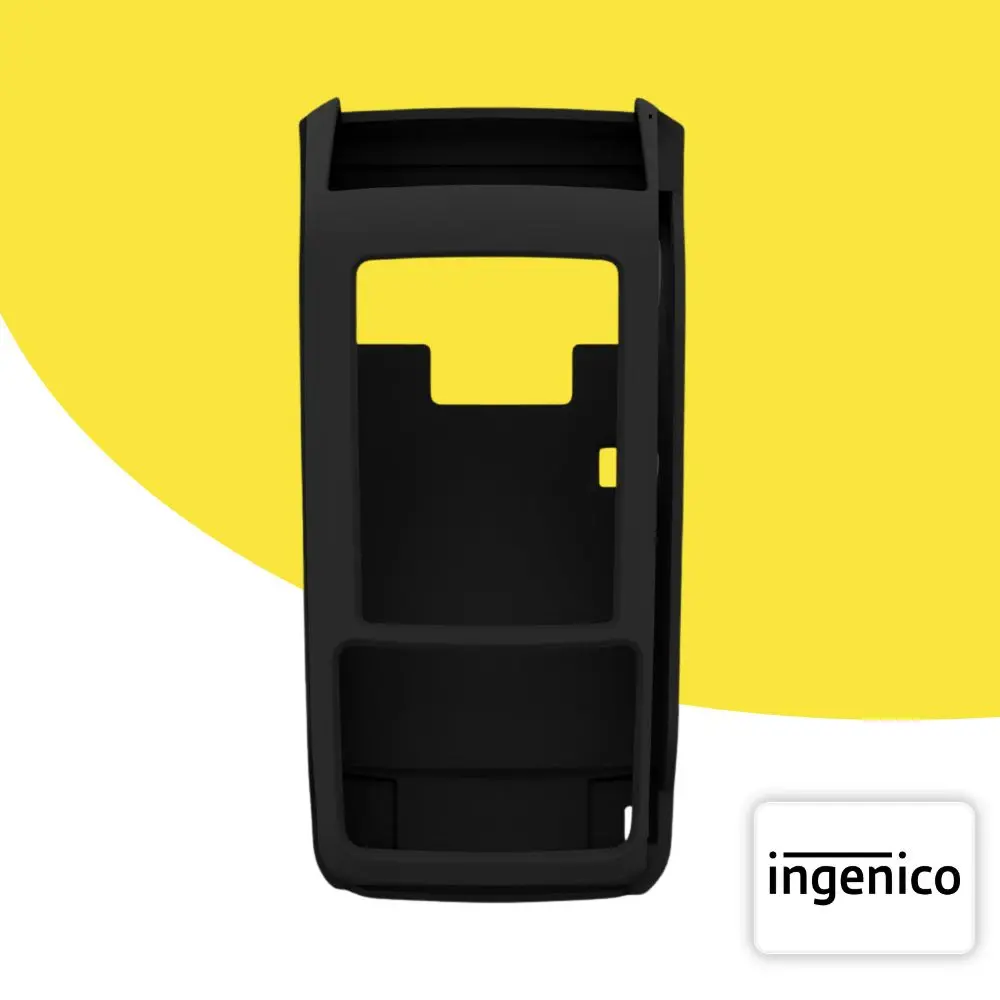 Coque Étui Housse protection silicone pour TPE Ingenico Move 5000 Noir