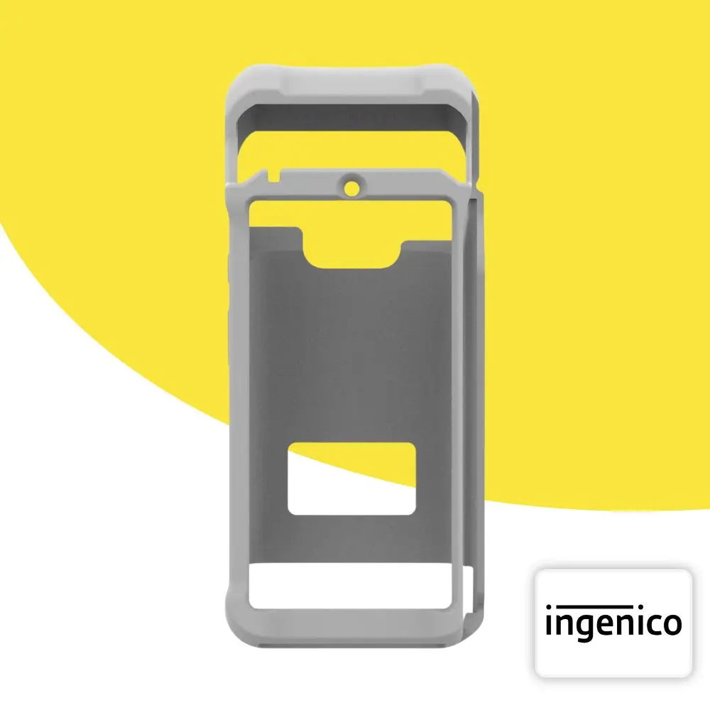 Coque Étui Housse protection silicone pour TPE Ingenico DX8000 Grise