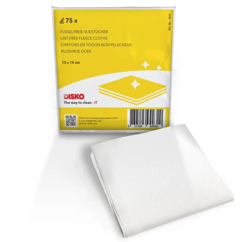 Lingettes nettoyants non-tissés et secs (Lot de 10 lingettes)