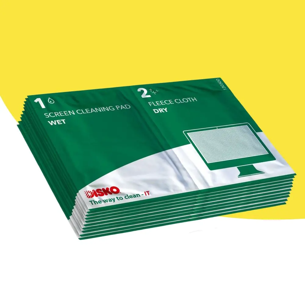 Lingettes de nettoyages pour écrans antistatique (Lot de 10 lingettes)