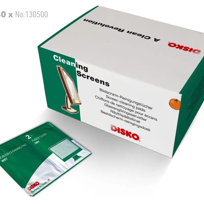 Lingettes de nettoyages pour écrans antistatique (Lot de 10 lingettes)