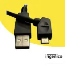 Câble Ingenico Desk/5000 μUSB coudé vers USB caisse