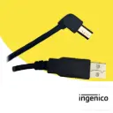 Câble de liaison USB A vers USB B coudé