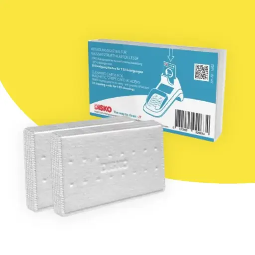 [DISKO-1553] Kit de nettoyage pour lecteurs de bande magnétique: 10 cartes de nettoyage (40 nettoyages)