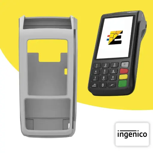 Coque Étui Housse protection silicone pour TPE Ingenico Move 5000 Grise