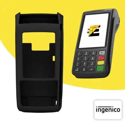 Coque Étui Housse protection silicone pour TPE Ingenico Move 5000 Noir