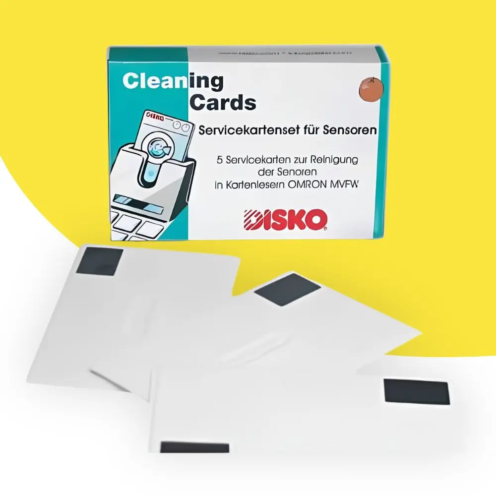 [DISKO-1560] Kit de nettoyage pour distributeurs de billets (2 cartes de nettoyage avec quatre pistes magnétiques codifiées chacune)